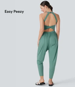 Jumpsuits<HALARA Harem Casual Jumpsuit with Pockets-Easy Peezy Edition