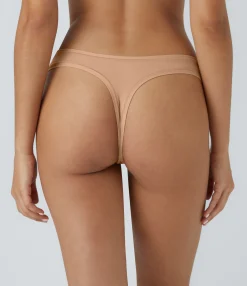 Bras & Underwear<HALARA High Stretch Low Rise Solid Lounge Thong