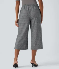 High-Waisted Pants|Pants<HALARA High Waisted Bootcut Houndstooth Work Pants with Pockets