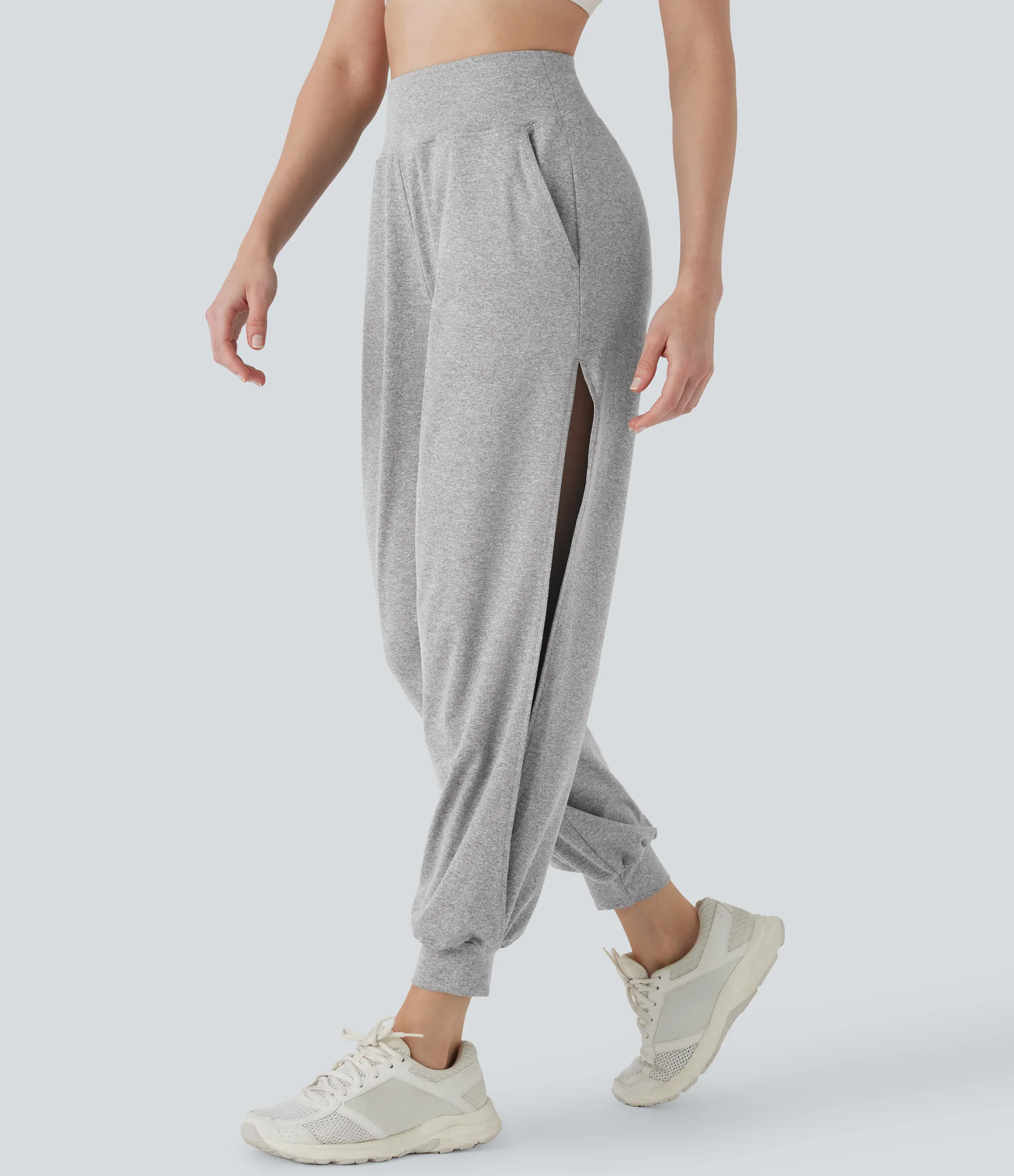 Pants|Joggers<HALARA High Waisted Cut Out Casual Joggers with Pockets