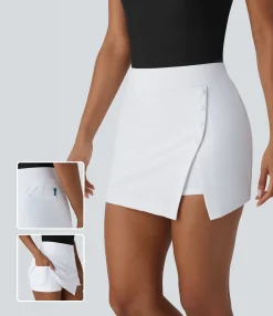 Mini Skirts|Active Skirts<HALARA High Waisted Decorative 2-in-1 Pocket Quick Dry Mini Golf Skirt-Golf Tee Pocket-UPF40+