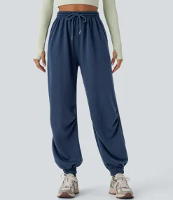 Joggers|Joggers<HALARA High Waisted Drawstring Pocket Running Joggers
