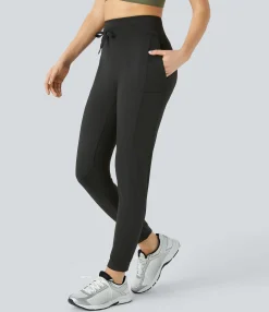 Pants|Joggers<HALARA High Waisted Drawstring Pocket Yoga Joggers