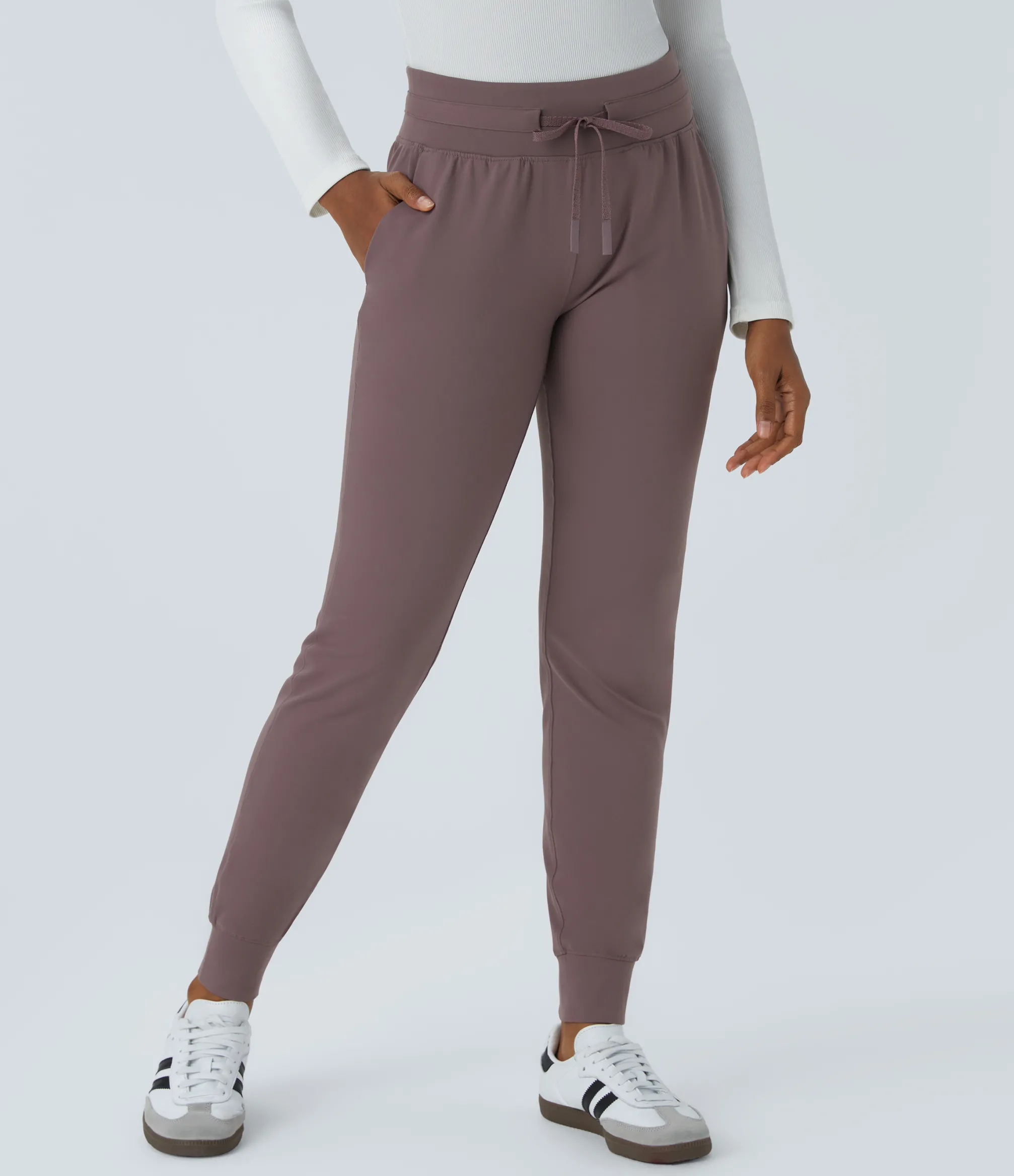 Pants|Joggers<HALARA High Waisted Drawstring Pocket Casual Joggers