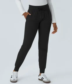 Pants|Joggers<HALARA High Waisted Drawstring Pocket Casual Joggers