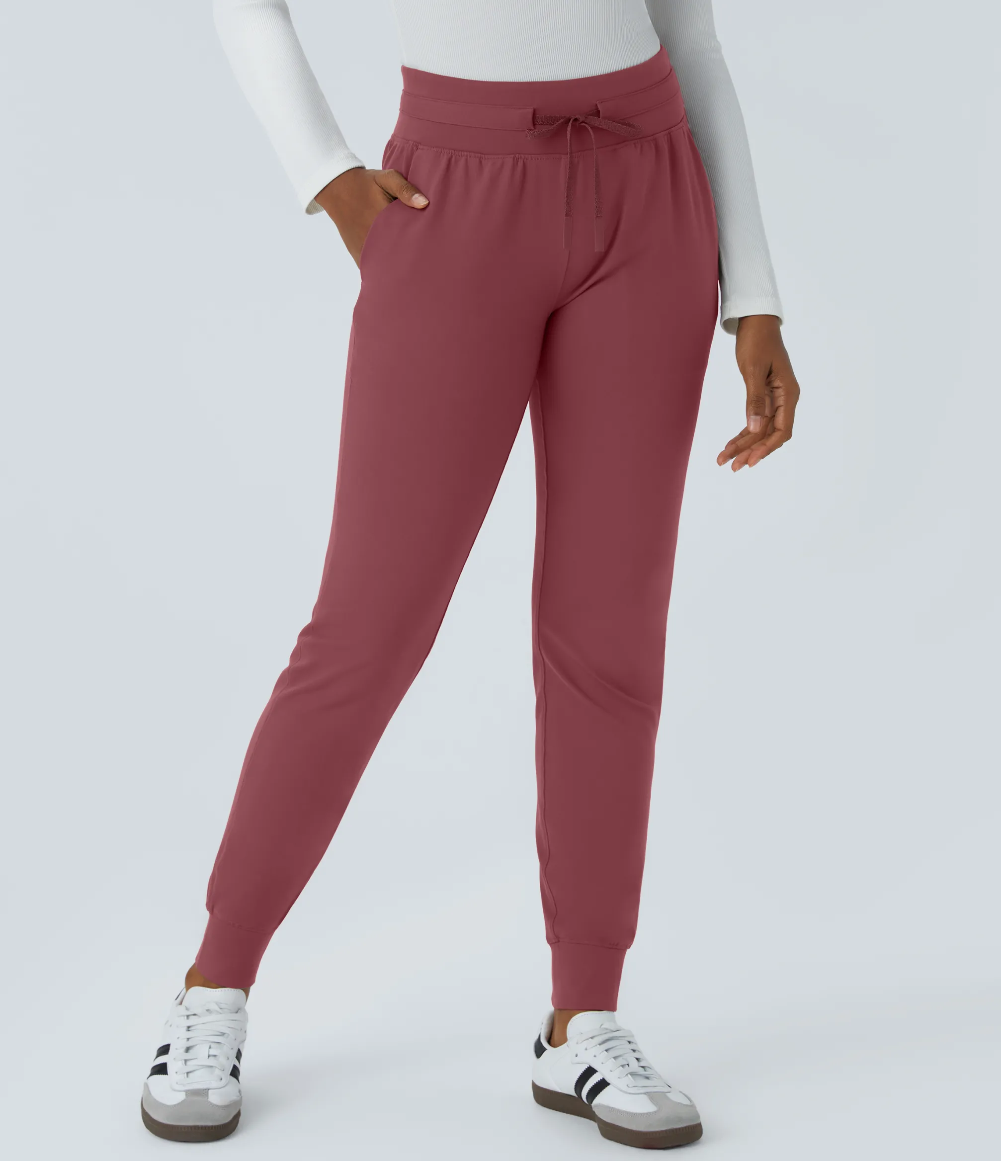 Pants|Joggers<HALARA High Waisted Drawstring Pocket Casual Joggers