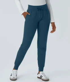 Pants|Joggers<HALARA High Waisted Drawstring Pocket Casual Joggers