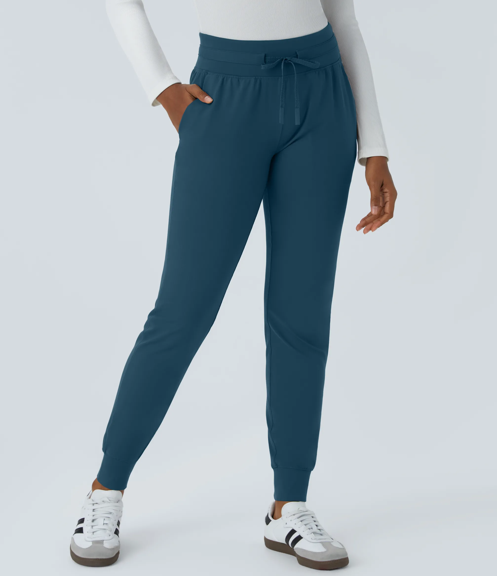 Pants|Joggers<HALARA High Waisted Drawstring Pocket Casual Joggers