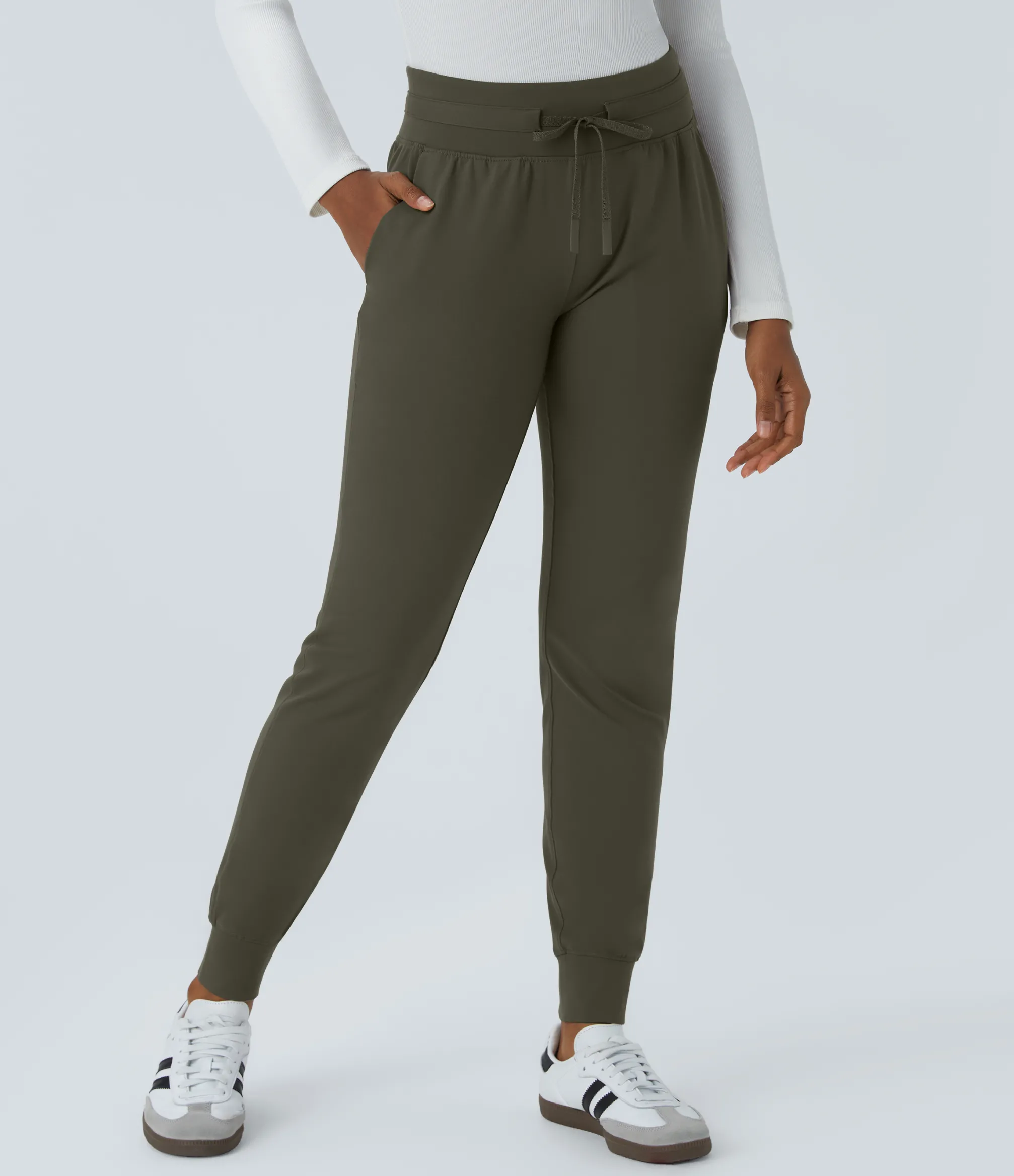 Pants|Joggers<HALARA High Waisted Drawstring Pocket Casual Joggers