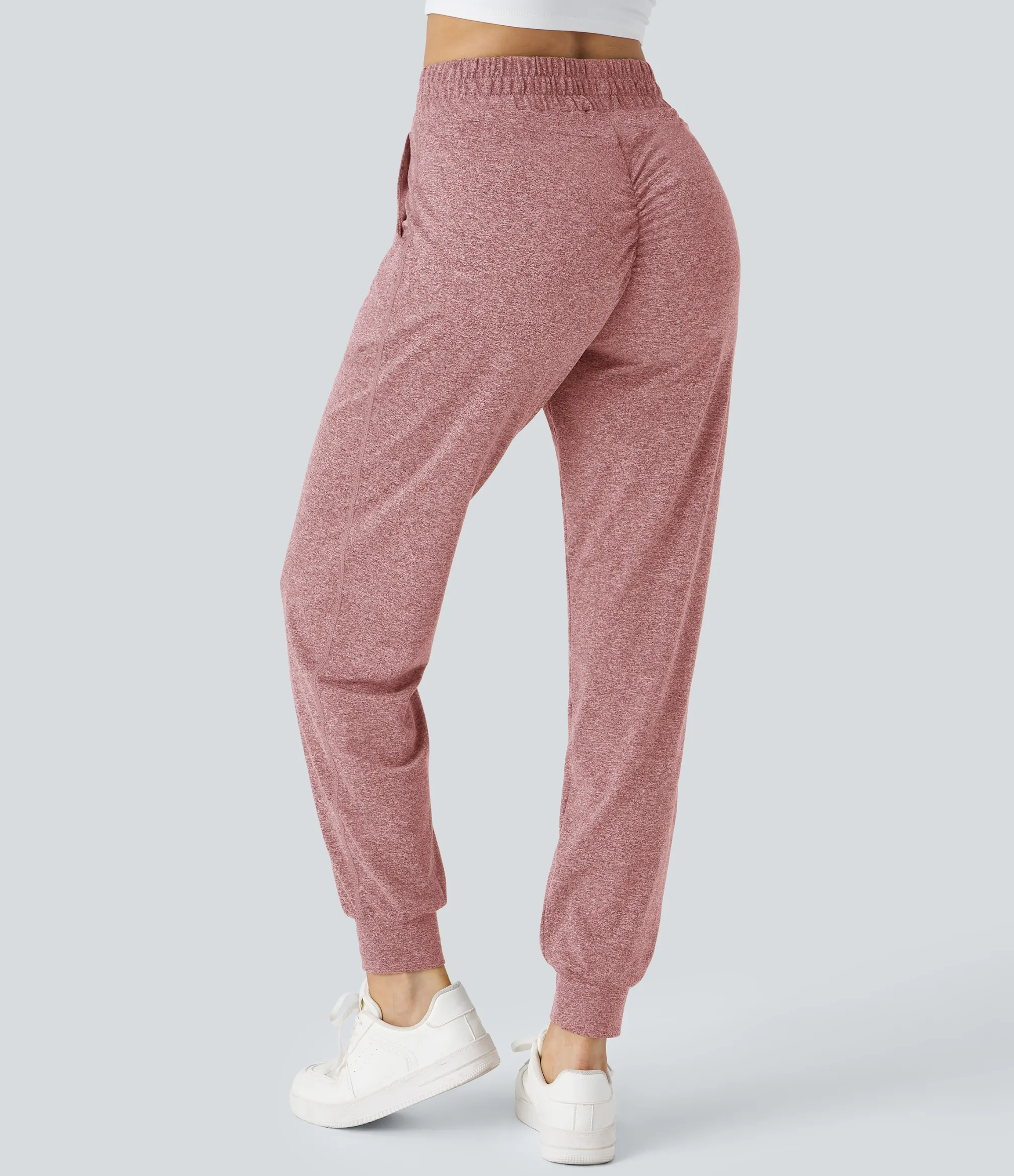Joggers|Joggers<HALARA High Waisted Drawstring Pocket Ruched Yoga Joggers