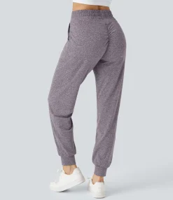 Joggers|Joggers<HALARA High Waisted Drawstring Pocket Ruched Yoga Joggers