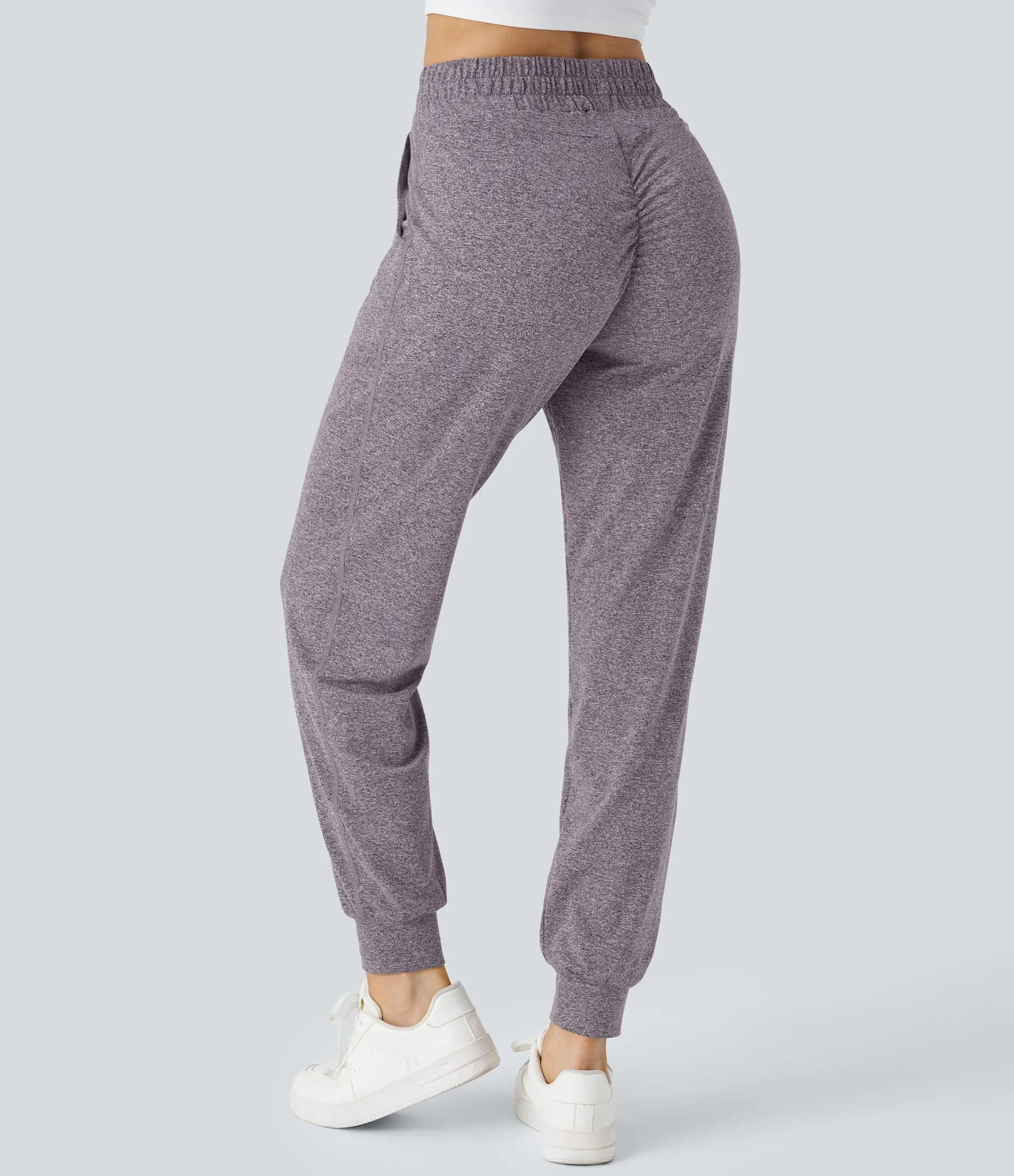 Joggers|Joggers<HALARA High Waisted Drawstring Pocket Ruched Yoga Joggers