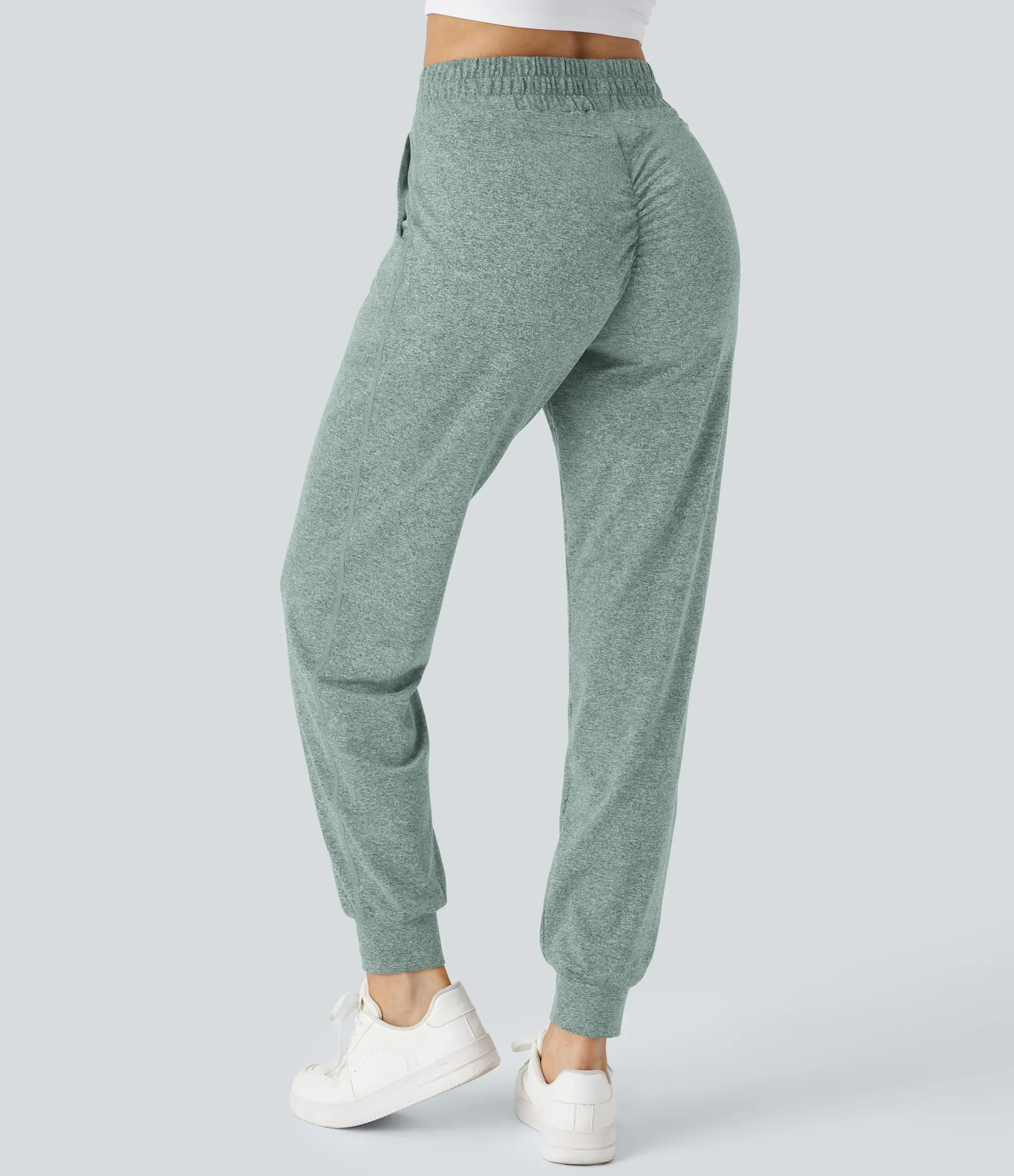 Joggers|Joggers<HALARA High Waisted Drawstring Pocket Ruched Yoga Joggers