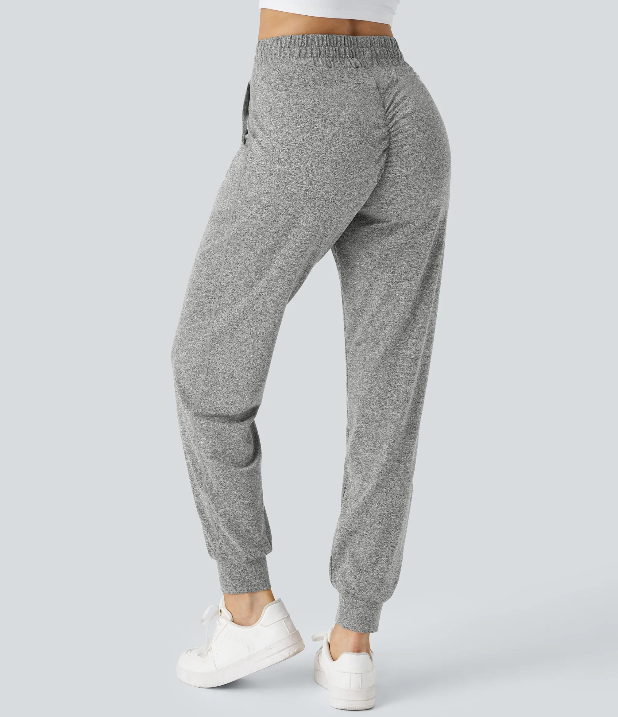 Joggers|Joggers<HALARA High Waisted Drawstring Pocket Ruched Yoga Joggers