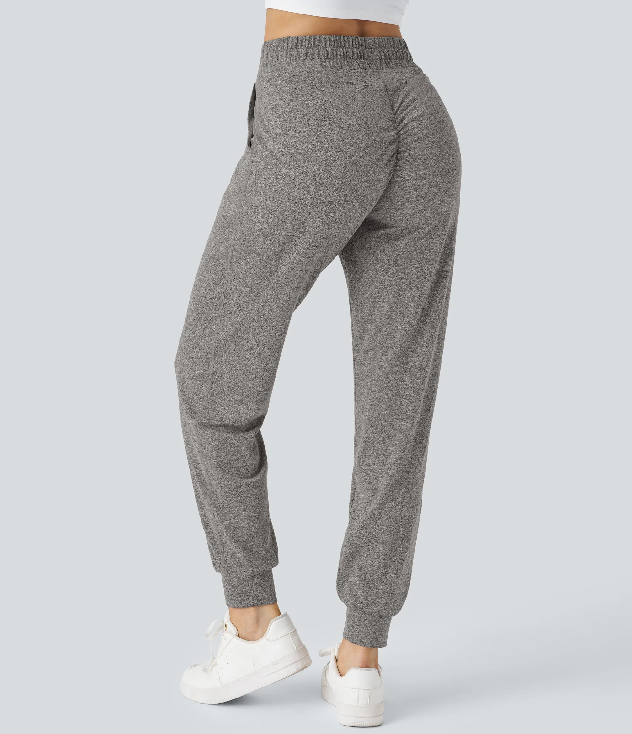 Joggers|Joggers<HALARA High Waisted Drawstring Pocket Ruched Yoga Joggers