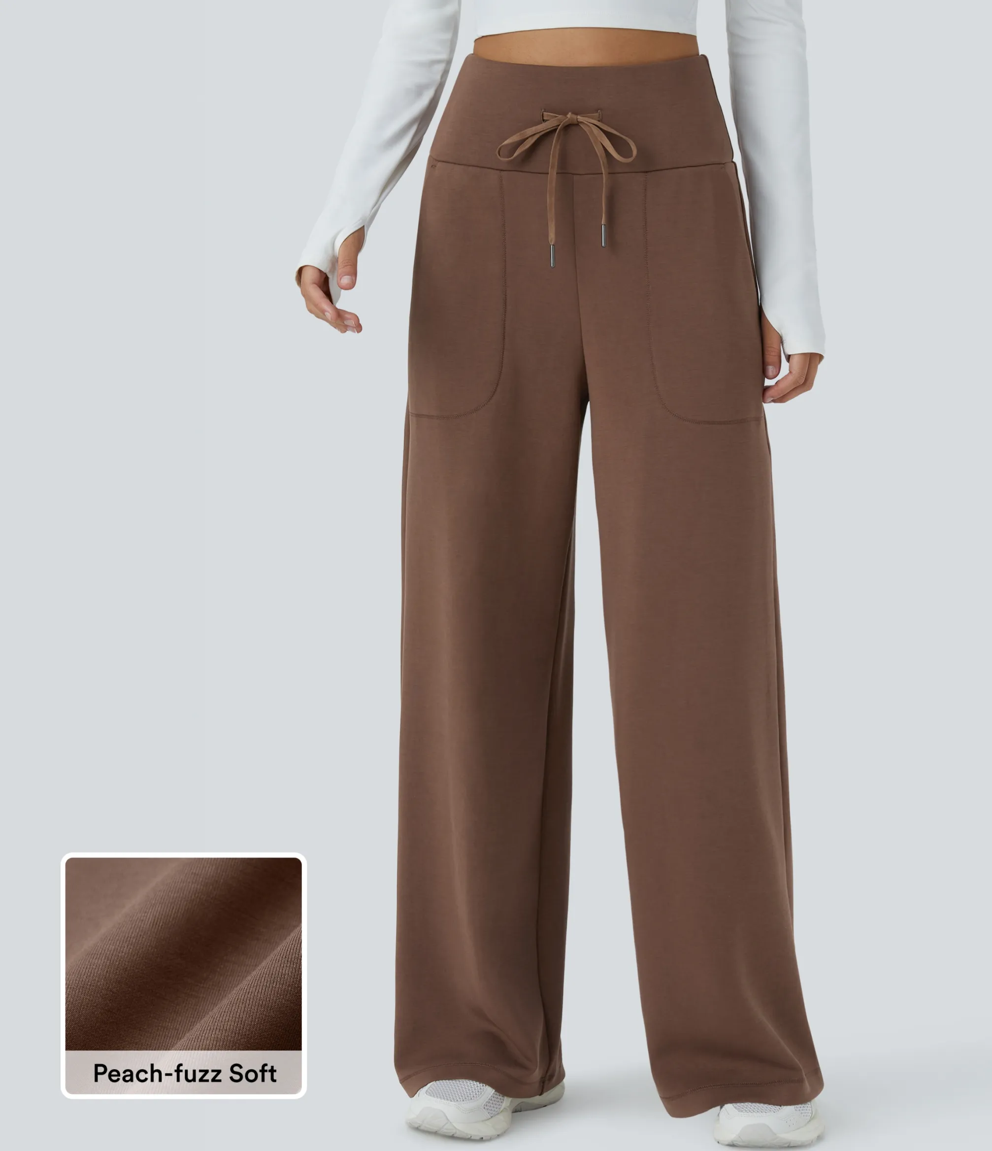 High-Waisted Pants|Pants<HALARA High Waisted Drawstring Pocket Straight Leg Yoga Pants
