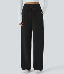 High-Waisted Pants|Pants<HALARA High Waisted Drawstring Pocket Straight Leg Yoga Pants