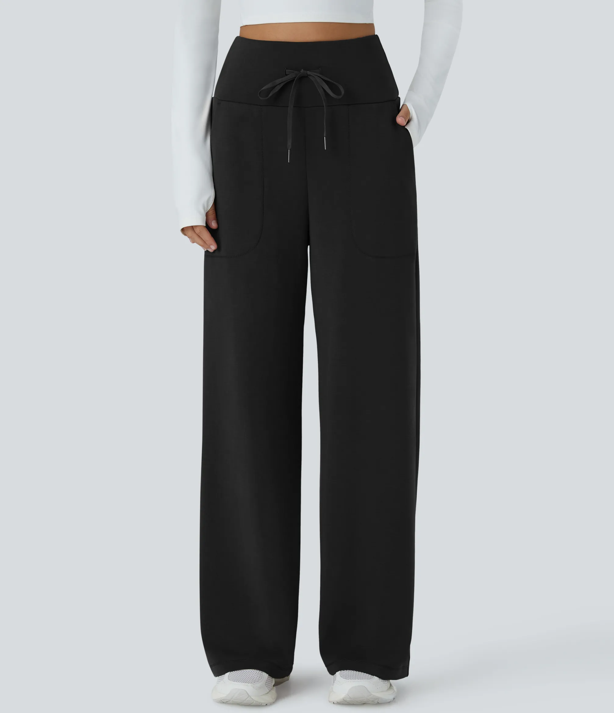 High-Waisted Pants|Pants<HALARA High Waisted Drawstring Pocket Straight Leg Yoga Pants