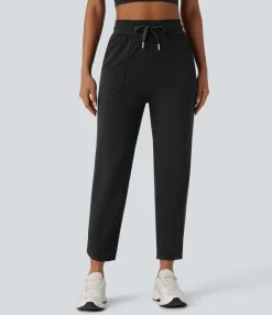 High-Waisted Pants|Pants<HALARA High Waisted Drawstring Pocket Tapered Running Pants