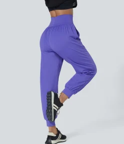 Joggers|Joggers<HALARA High Waisted Drawstring Pocket Ankle Length Tapered Casual Joggers