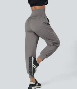 Joggers|Joggers<HALARA High Waisted Drawstring Pocket Ankle Length Tapered Casual Joggers