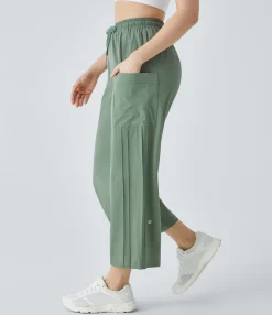 Pants|High-Waisted Pants<HALARA High Waisted Drawstring Pocket Pick-stitching Dance Pants