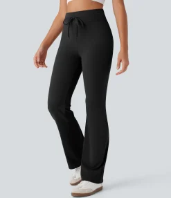 Pants|High-Waisted Pants<HALARA High Waisted Drawstring Tummy Control Butt Lifting Pocket Casual Pants