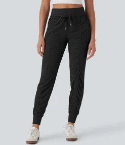 Joggers|Joggers<HALARA High Waisted Drawstring Tapered Travel Joggers with Side Zip Pockets