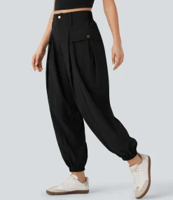 Cargo Pants|Joggers<HALARA High Waisted Flap Pockets Casual Cargo Joggers