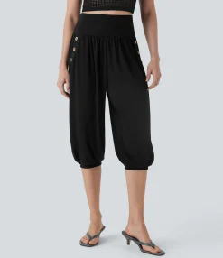 Pants|Joggers<HALARA High Waisted Harem Pedal Pusher Joggers with Pockets