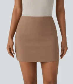 Mini Skirts|Casual Skirts<HALARA High Waisted 2-in-1 A Line Mini Casual Skirt