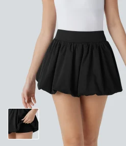 Casual Skirts|Skirts<HALARA High Waisted 2-in-1 Micro Mini Casual Bubble Skirt