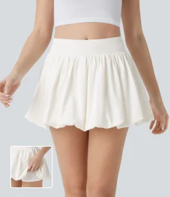 Casual Skirts|Skirts<HALARA High Waisted 2-in-1 Micro Mini Casual Bubble Skirt