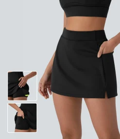 Mini Skirts|Active Skirts<HALARA High Waisted 2-in-1 Mini Tennis Skirt with Pockets