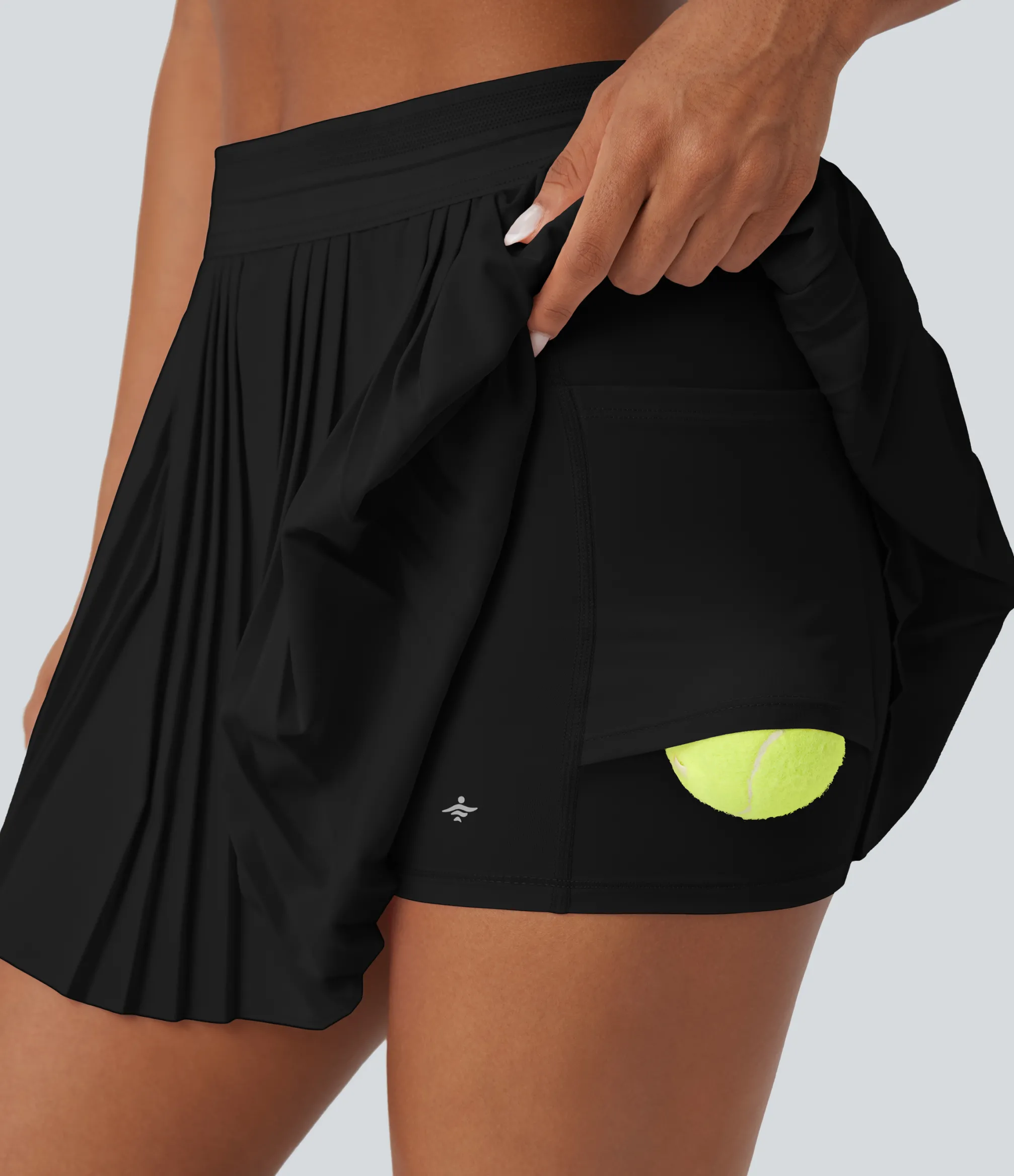 Pleated Skirts|Active Skirts<HALARA High Waisted 2-in-1 Pleated Mini Quick Dry Tennis Skirt with Pockets