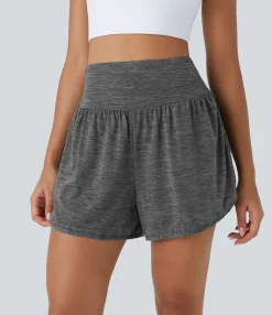 Active Shorts|Shorts<HALARA High Waisted 2-in-1 Pocket Workout Shorts