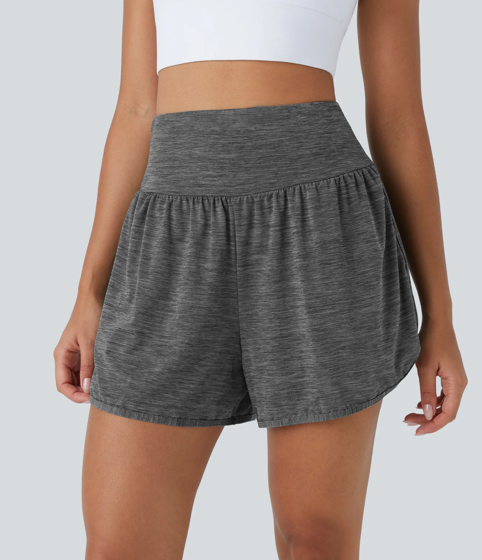 Active Shorts|Shorts<HALARA High Waisted 2-in-1 Pocket Workout Shorts