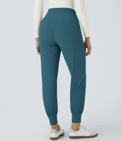 Joggers|Joggers<HALARA High Waisted Plain Pocket Casual Joggers