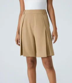 Shorts<HALARA High Waisted Pocket Bermuda Casual Shorts