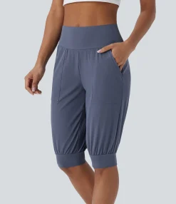 Shorts<HALARA High Waisted Pocket Casual Shorts
