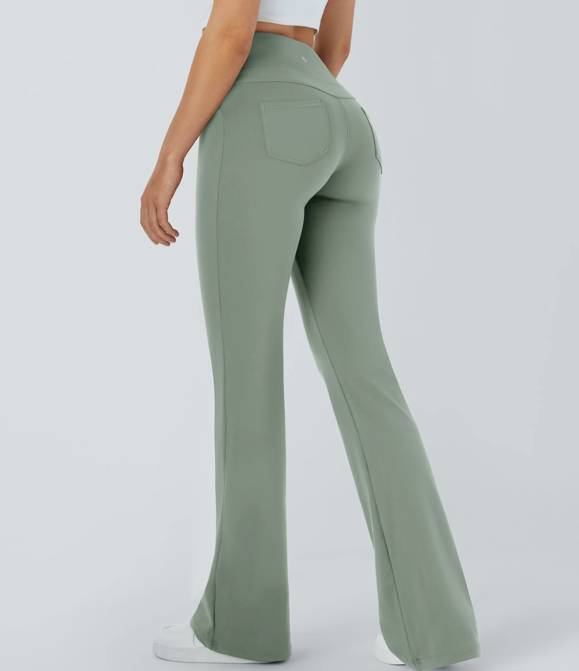 Pocket Leggings|Flare Leggings<HALARA High Waisted Pocket Flare Yoga Leggings