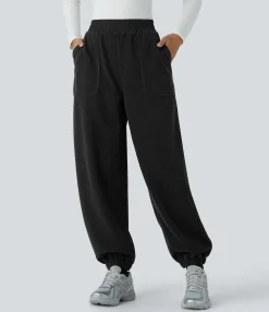 Pants|Joggers<HALARA High Waisted Pocket Fleece Camping Joggers