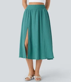 Maxi & Midi Skirts<HALARA High Waisted Pocket Midi Skirt