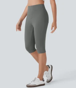 High-Waisted Pants|Pants<HALARA High Waisted Pocket Pedal Pusher Casual Pants
