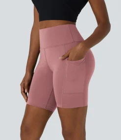 Active Shorts|Bikers<HALARA High Waisted Pocket Plain Biker Shorts 7''