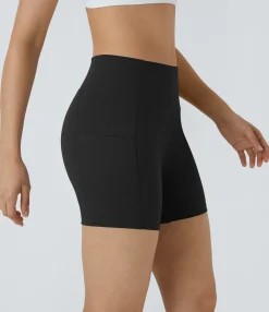Active Shorts|Bikers<HALARA High Waisted Pocket Running Biker Shorts