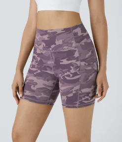 Active Shorts|Bikers<HALARA High Waisted Pocket Running Biker Shorts