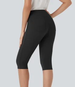 High-Waisted Pants|Pants<HALARA High Waisted Pocket Slim Pedal Pusher Casual Pants
