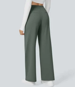 High-Waisted Pants|Halara Flex™ Pant<HALARA High Waisted Pocket Straight Leg Work Pants