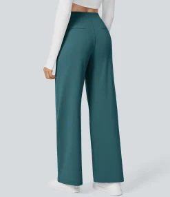 High-Waisted Pants|Halara Flex™ Pant<HALARA High Waisted Pocket Straight Leg Work Pants